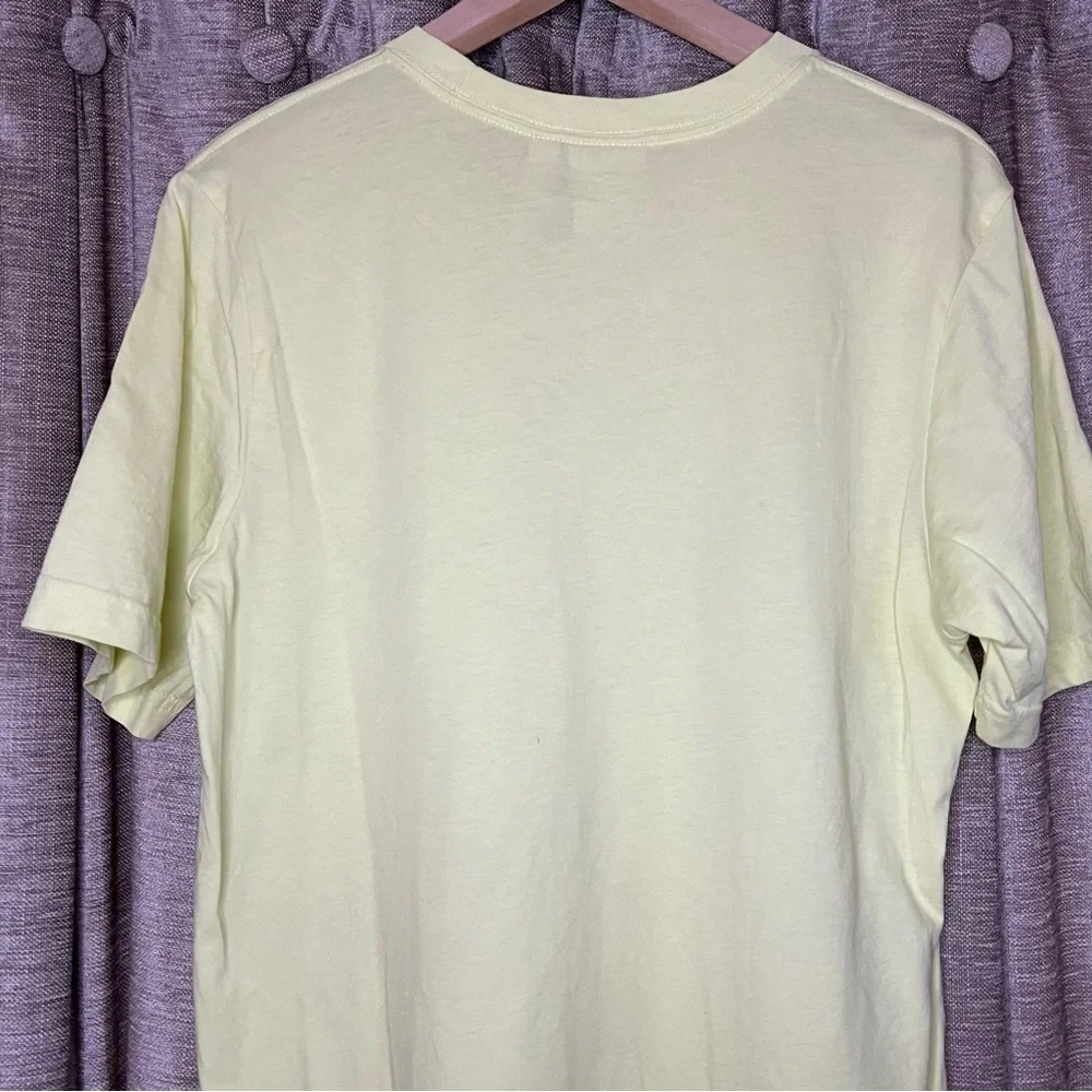 Adidas Men’s Trefoil Essentials Yellow Tint Short Sleeve T Shirt Size Small